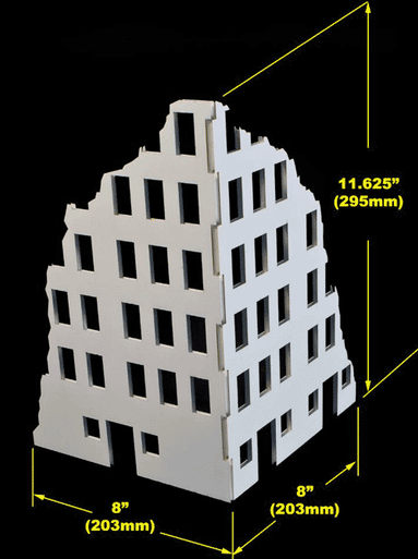 Ruined City Building - 28MMDF001