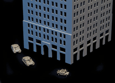 Large Skyscraper  (MatBoard) - 285CSS062