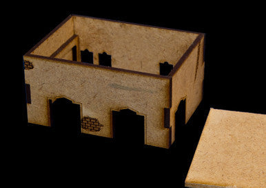 Middle East One Story Building With Removable Roof (MDF) - 15MMDF014-R
