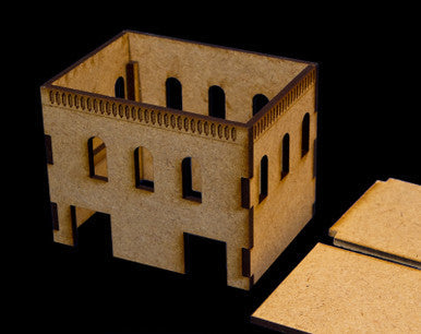 Middle East Two Story Building With Removable Roof (MDF) - 15MMDF020-R