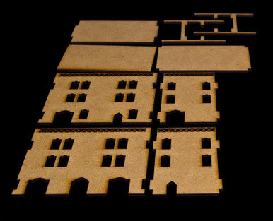 Middle East Three Story Building With Removable Roof (MDF) - 15MMDF023-R