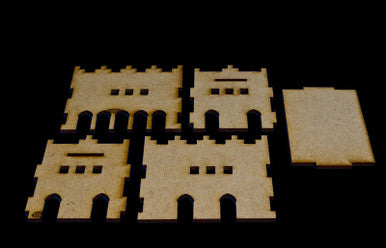 Middle East Two Story Building - 28MMDF016