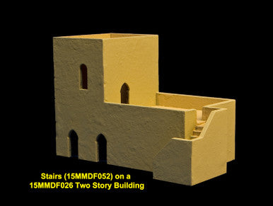 Middle East Two Story Building  (MDF) - 15MMDF026