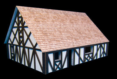 One StoryMedium Half Timber House with attic (MDF) - 15MMDF305