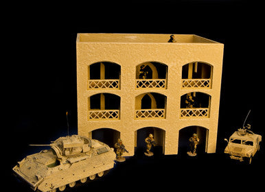 15mm Middle East 3 Story Building w/Removable Floors and Roof (MDF) - 15MMDF151-1