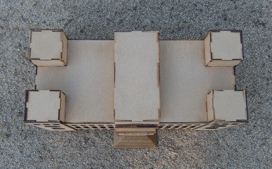 15mm WWII Government Building - Removable Top Floor (MDF) - 15MMDF350-3