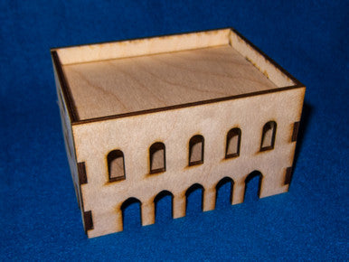 Middle East Two Story Building With Removable Roof (MDF) - 15MMDF032-R