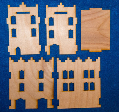 Middle East Three Story Building With Removable Roof (MDF) - 15MMDF022-R