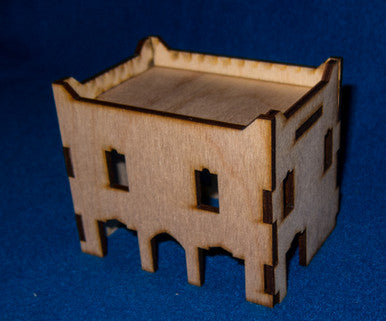 Middle East Two Story Building With Removable Roof (MDF) - 15MMDF018-R