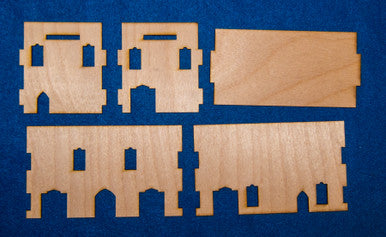 Middle East Two Story Building (MDF) - 15MMDF019