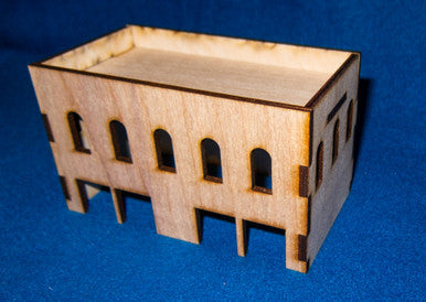 Middle East Two Story Building (MDF) - 15MMDF021