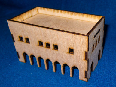 Middle East Two Story Building With Removable Roof (MDF) - 15MMDF017-R