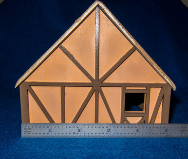 One Story Medium Half Timber House - 28MMDF300