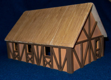One Story Medium Half Timber House - 28MMDF300