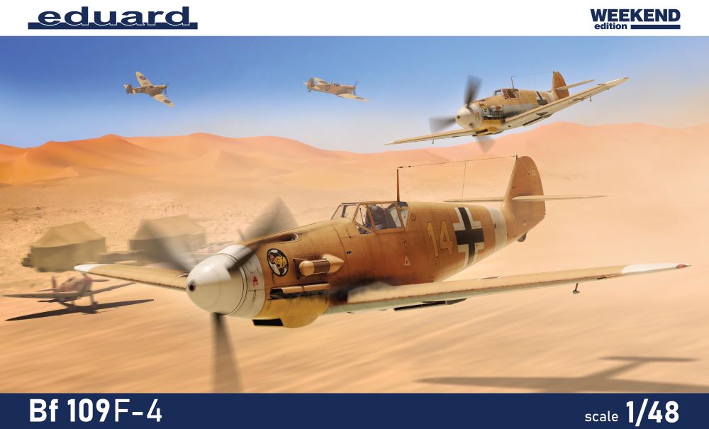 Eduard 84188 1/48 WWII Bf109F4 German Fighter (Wkd Edition Plastic Kit)