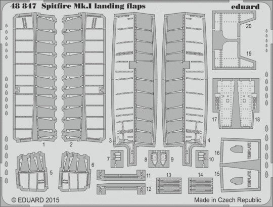Eduard 48847 1/48 Aircraft- Spitfire Mk I Landing Flaps for ARX