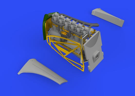 Eduard 672223 1/72 Aircraft- Fokker D VII (OAW) Engine/Mercedes D III for EDU (P