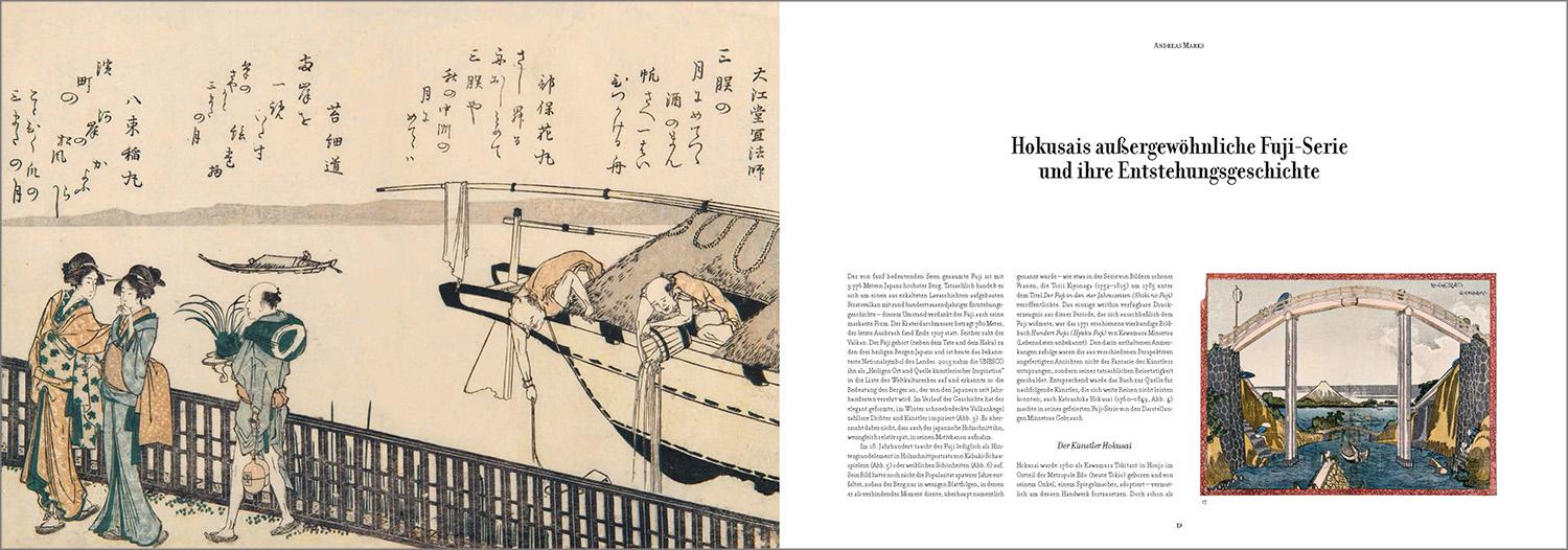 Hokusai. Thirty-six Views of Mount Fuji (German, French, English)