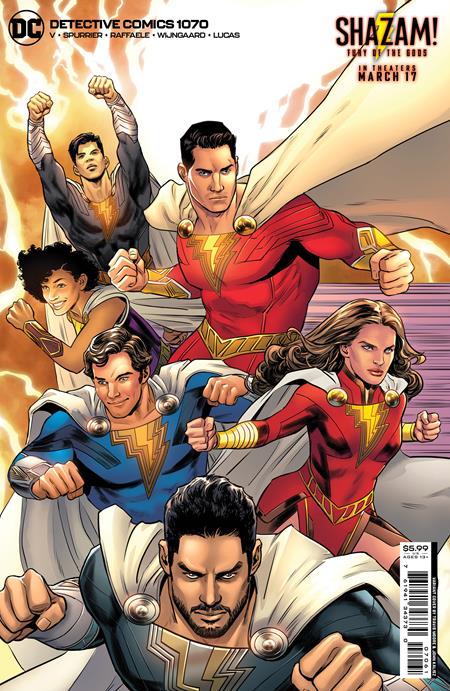 Batman Detective Comics #1070 D Travis Moore Shazam Fury Of The Gods Movie Card Stock Variant (03/28/2023) Dc