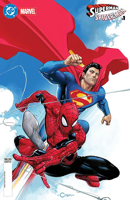 DC MARVEL SUPERMAN SPIDER-MAN #1 (ONE SHOT) CVR D CLAYTON CRAIN CARD STOCK VAR (03/25/2026)