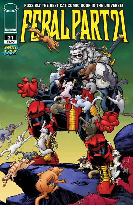 FERAL #21 CVR E TONY FLEECS & TRISH FORSTNER INVINCIBLE TEAM UP VAR (03/25/2026)