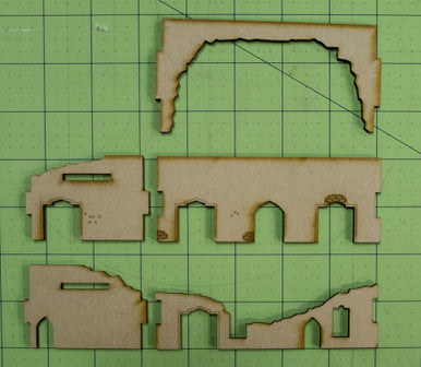 Middle East One Story Building (MDF) - 15MMDF015-D