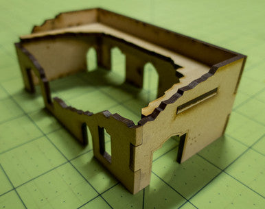 Middle East One Story Building (MDF) - 15MMDF015-D