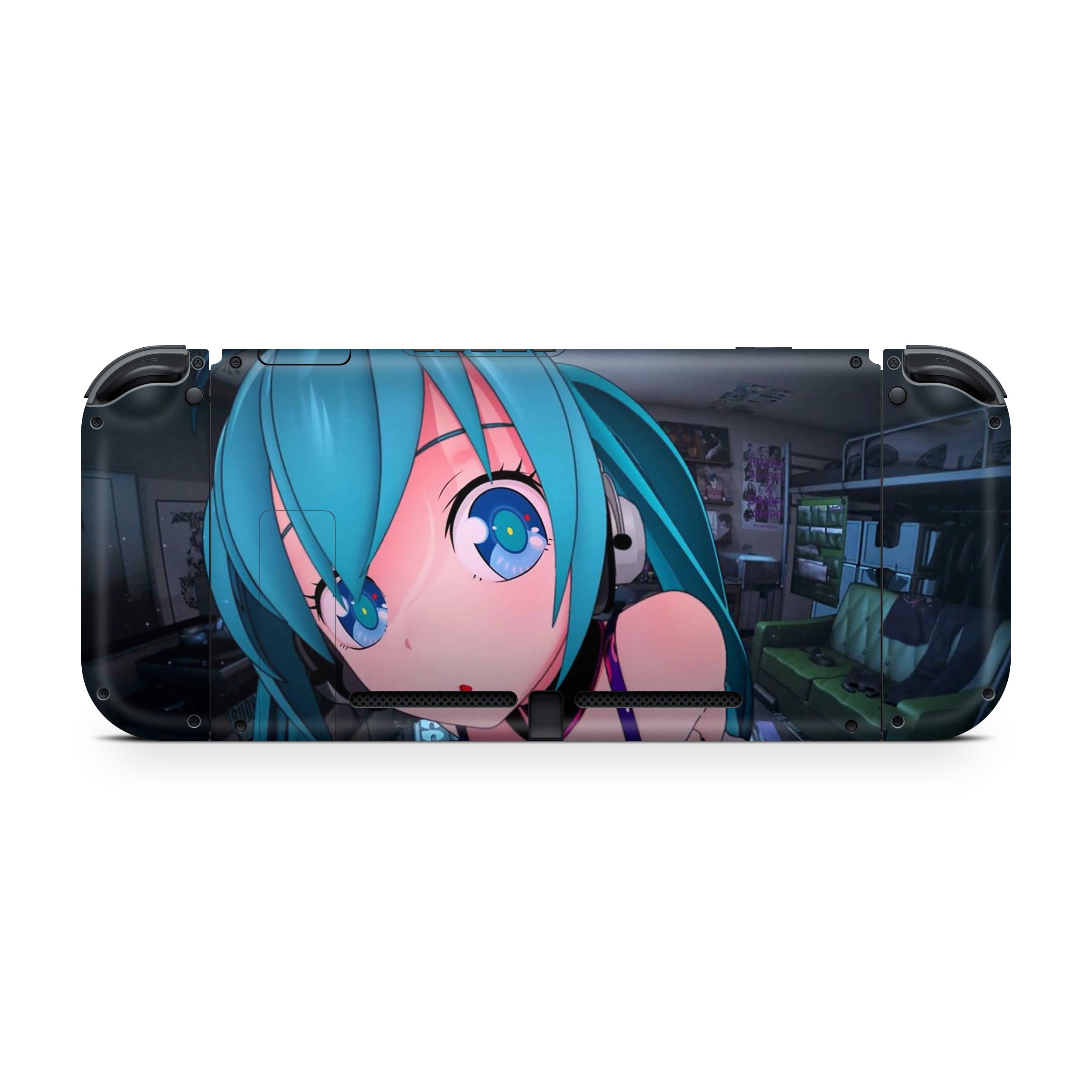 Blue Heroine Nintendo Switch Skin