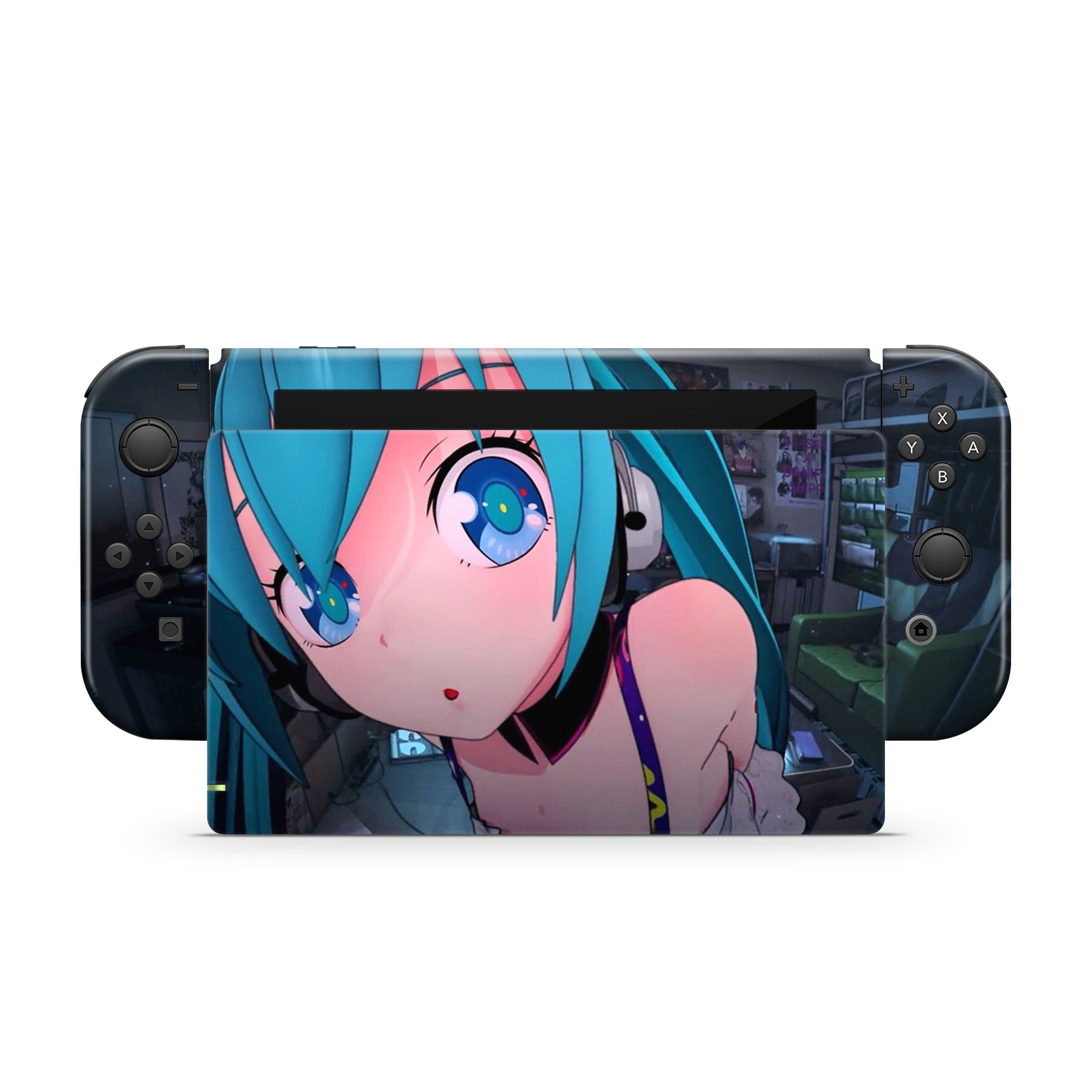 Blue Heroine Nintendo Switch Skin