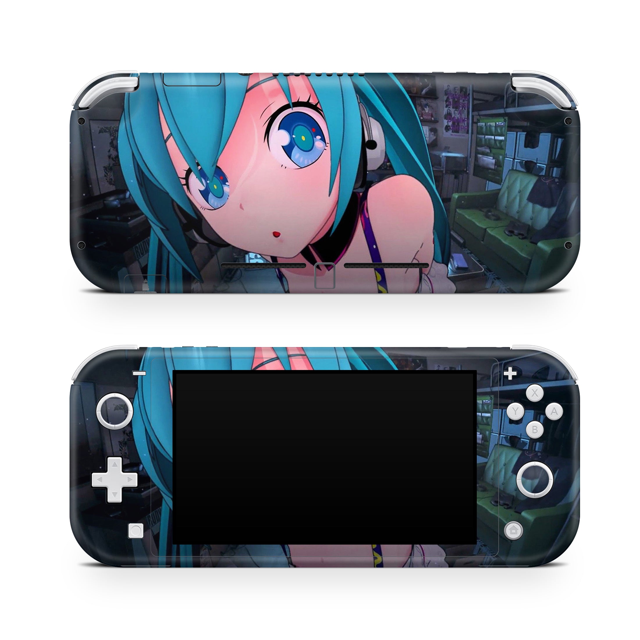 Blue Heroine Nintendo Switch Lite Skin