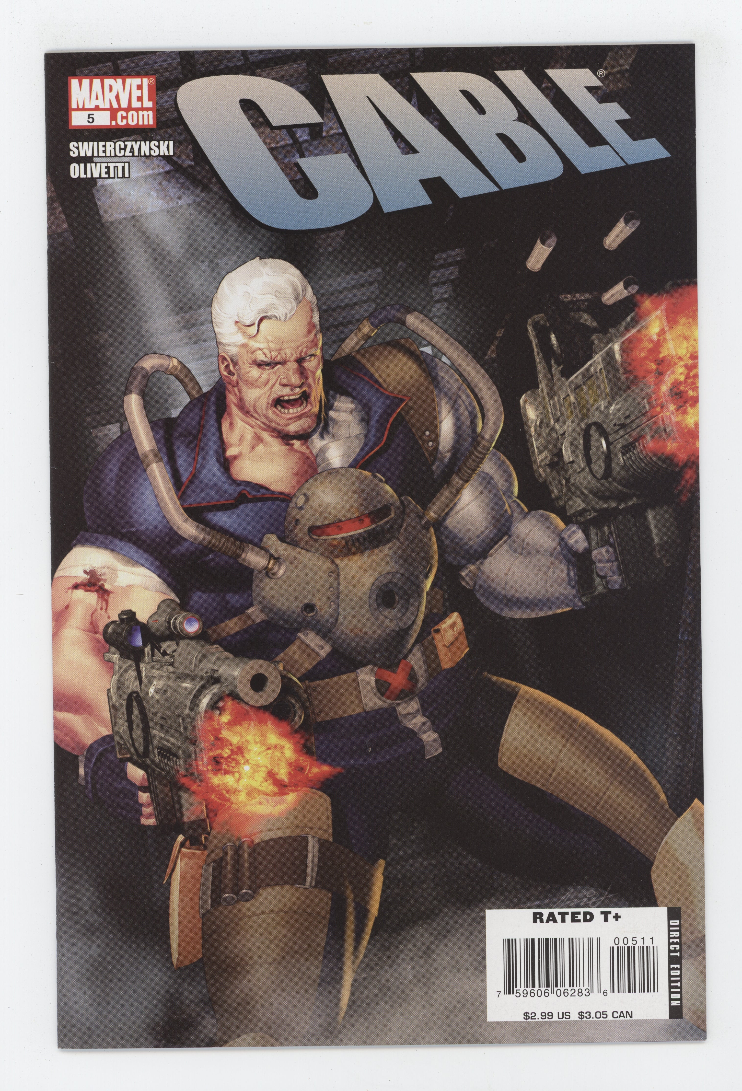 CABLE #5 MARVEL 2008 DWS Ariel Olivetti DUANE SWIERCZYNSKI