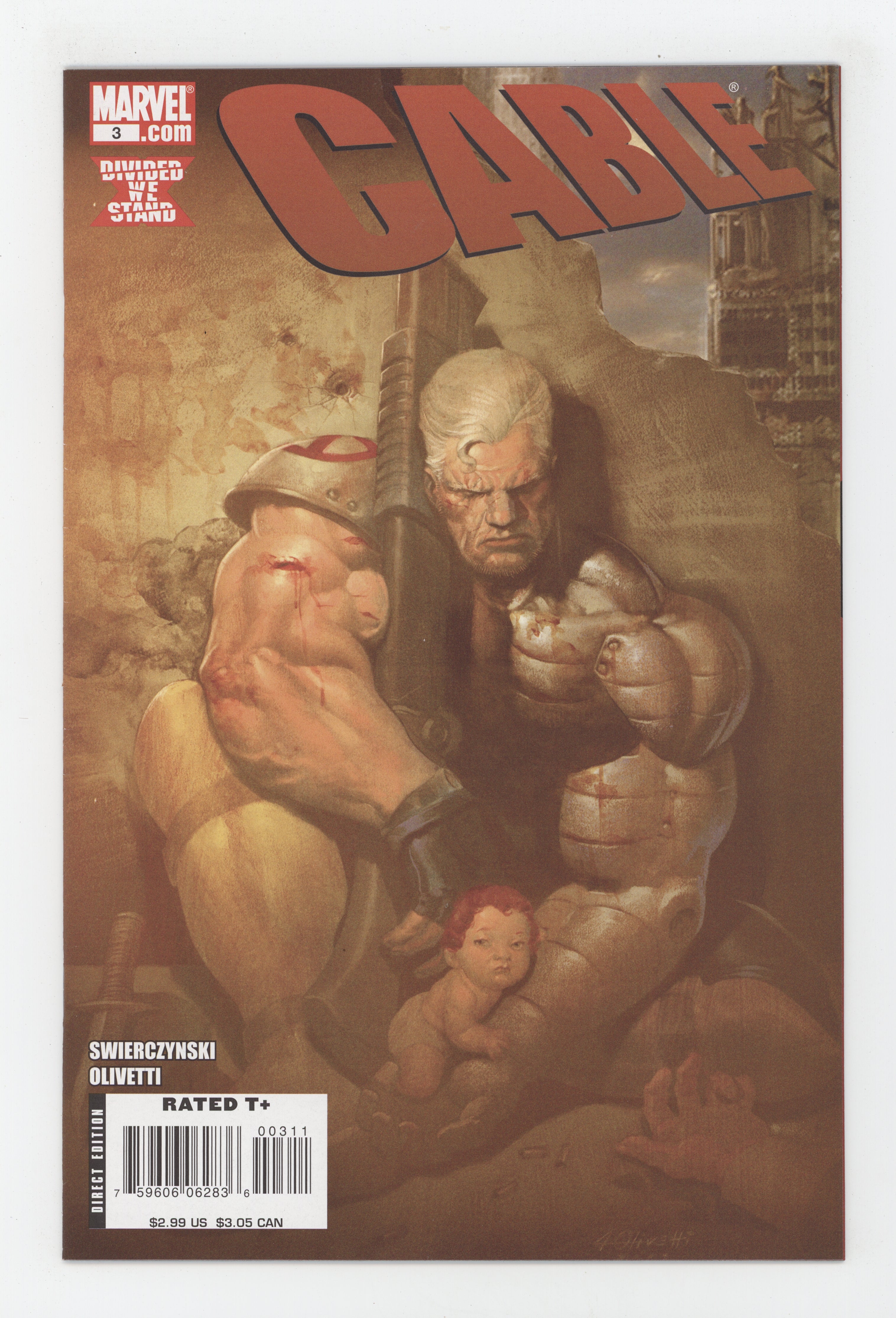 CABLE #3 MARVEL 2008 DWS Ariel Olivetti DUANE SWIERCZYNSKI