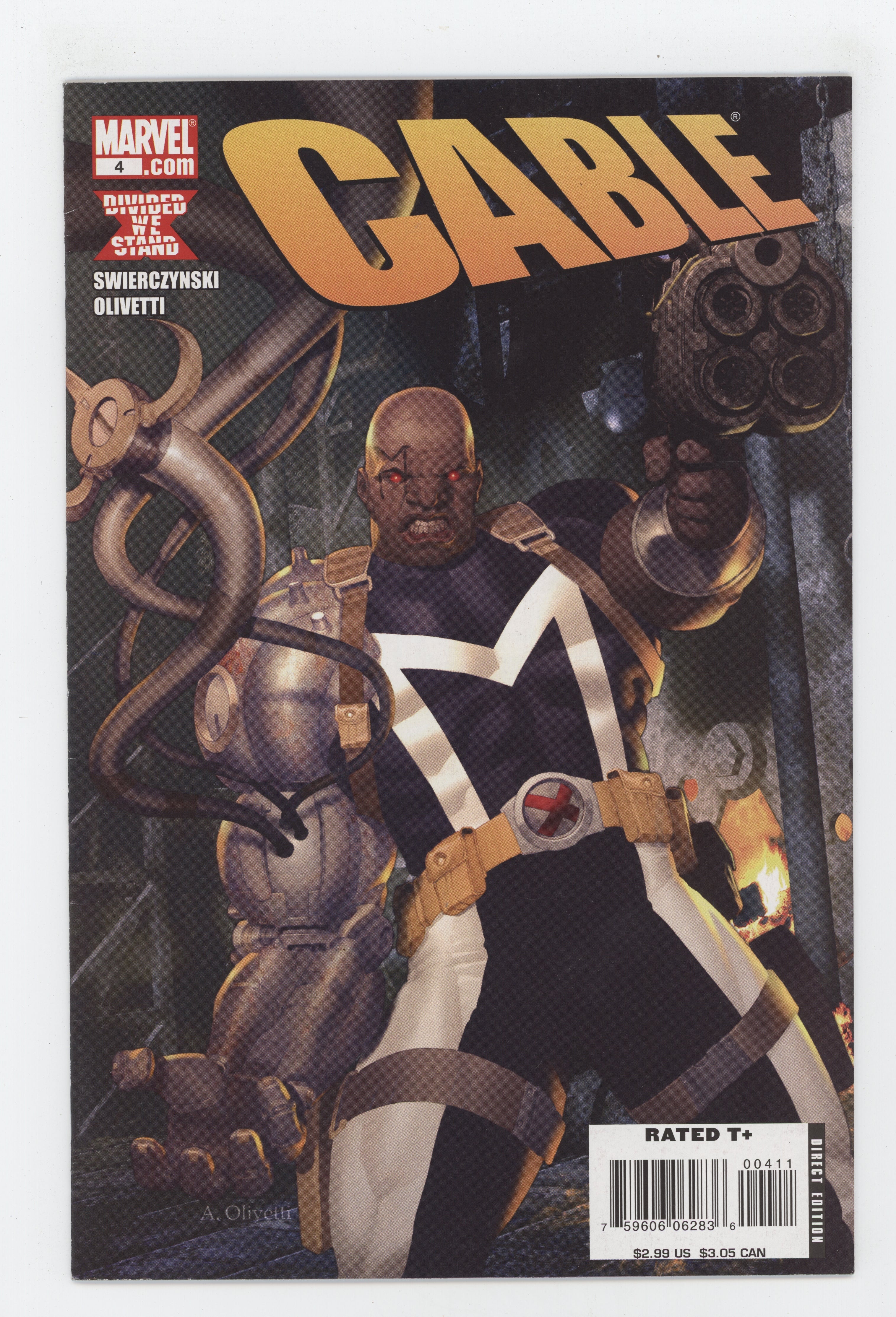 CABLE #4 MARVEL 2008 DWS  Ariel Olivetti DUANE SWIERCZYNSKI