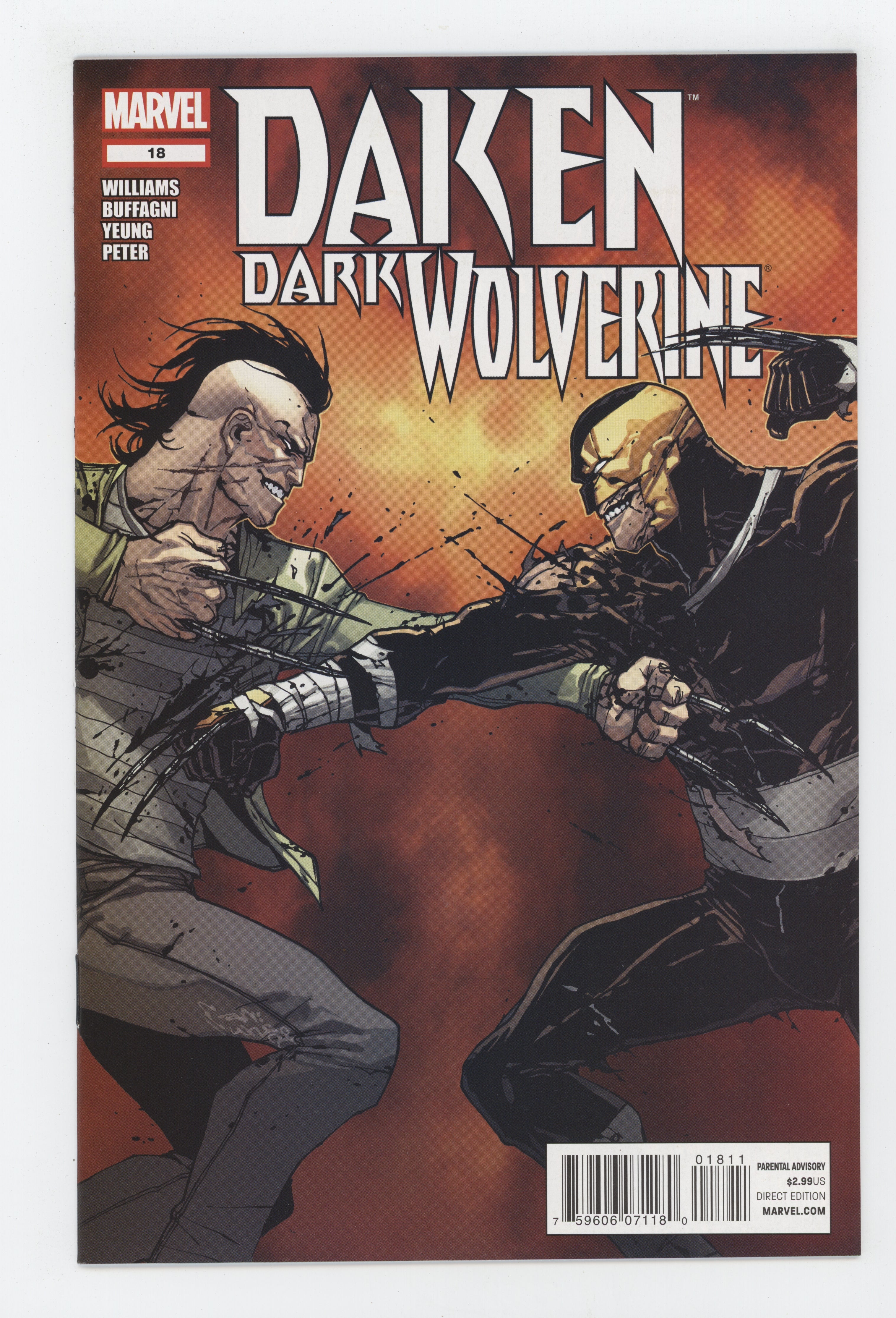 DAKEN DARK WOLVERINE #19 MARVEL 2012 Giuseppe Camuncoli ROB WILLIAMS