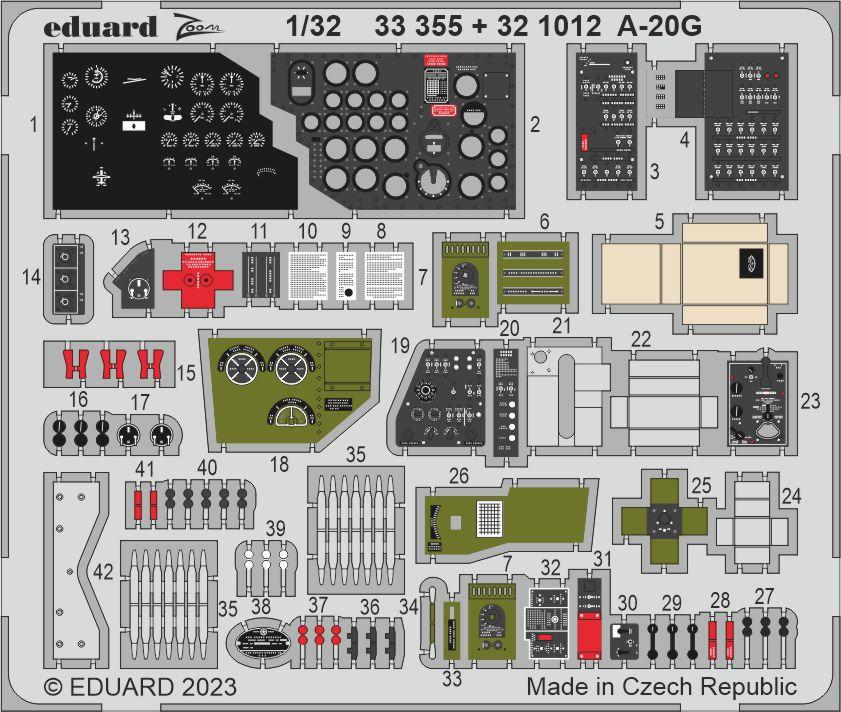 Eduard 33355 1/32 Aircraft- A20G for HKM (Painted)