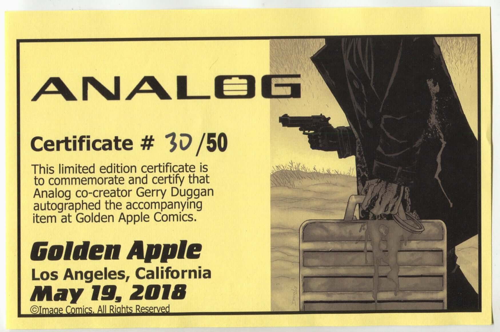 Analog 2 A Image David O'Sullivan Signed Gerry Duggan