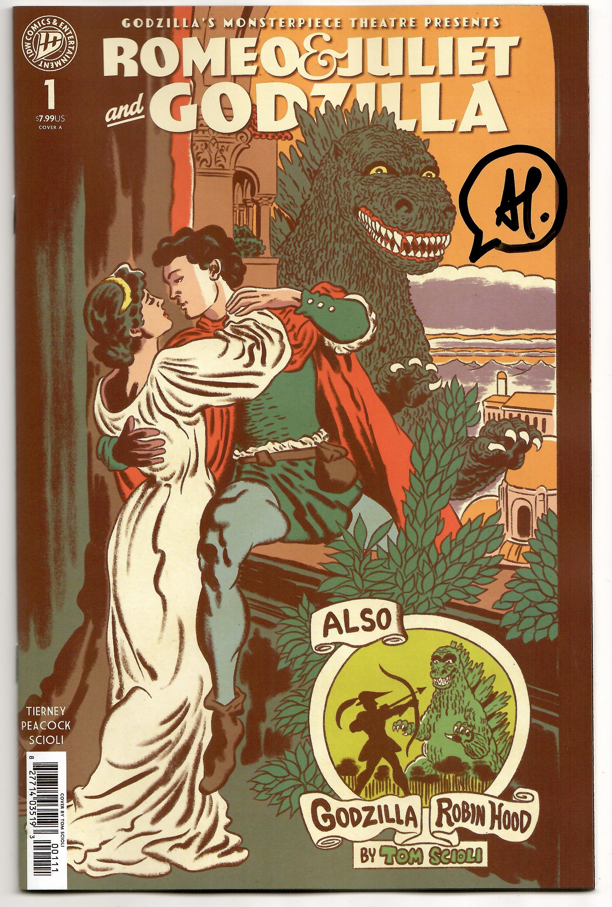 Godzillas Monsterpiece Theatre Presents Romeo & Juliet & Godzilla A Scioli SIGNED Adam Tierney (04/08/2026) Idw