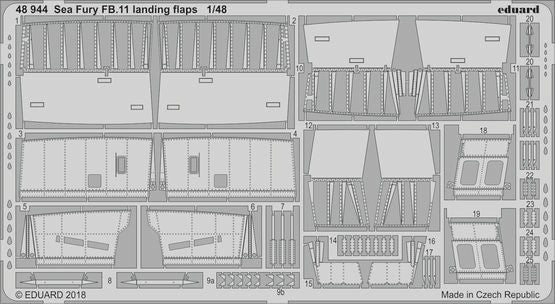 Eduard 48944 1/48 Aircraft- Sea Fury FB11 Landing Flaps for ARX