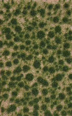 Busch 3513 A Scale Grass Tuft Sheet -- Short Late Summer Tufts
