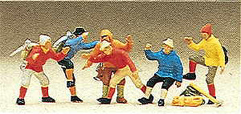 Preiser 10190 HO Scale Sports & Recreation -- Mountain Climbers pkg(6)