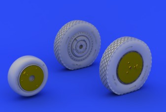 Eduard 632073 1/32 Aircraft- P39 Late Wheels for KTY (Photo-Etch & Resin)