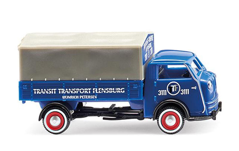 Wiking 033509 1/87 Scale Transit Transport - 1949-52 Tempo Matador High-side Flatbed