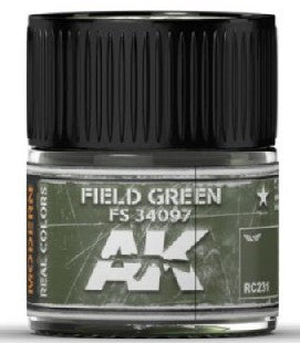 AK Interactive RC231 Real Colors: Field Green FS34097 Acrylic Lacquer Paint 10ml Bottle
