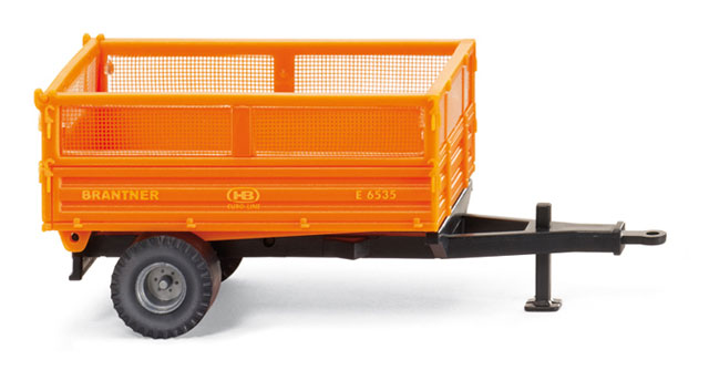 Wiking 038809 1/87 Scale Brantner Single-Axle Tipper Trailer