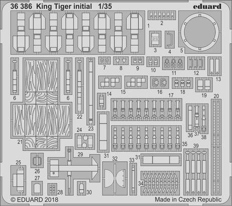 Eduard 36386 1/35 Armor- King Tiger Initial for TAO
