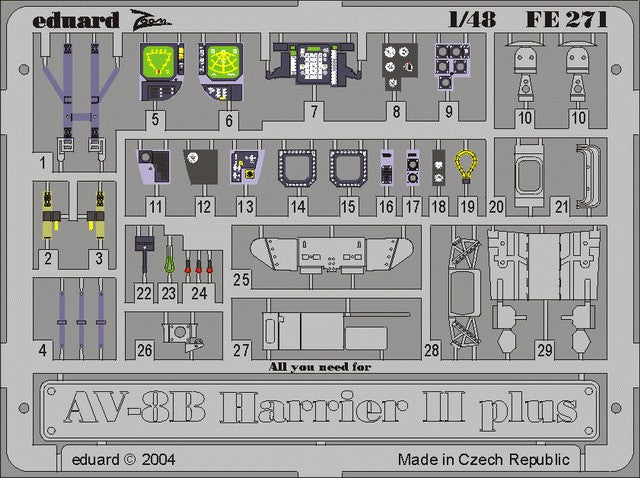 Eduard 49271 1/48 Aircraft- AV8B for HSG (Painted)
