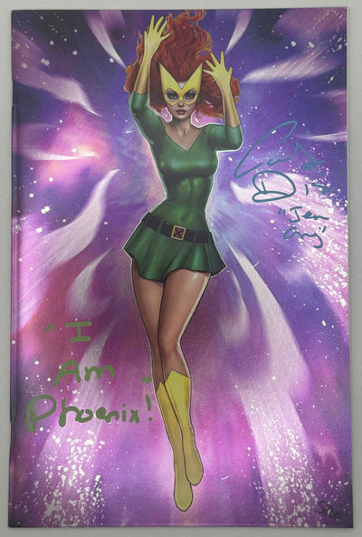 [SIGNED BY CATHERINE DISHER] [FOIL] PHOENIX #1 UNKNOWN COMICS NATHAN SZERDY MARVEL GIRL VIRGIN EXCLUSIVE SDCC 2024 VAR [IN STOCK]