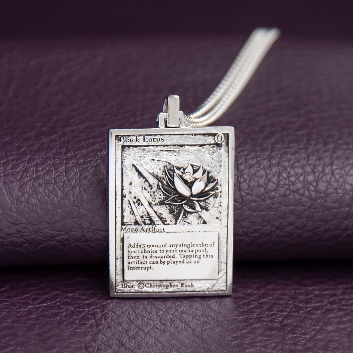 Magic: The Gathering X RockLove Black Lotus Miniature Card Necklace
