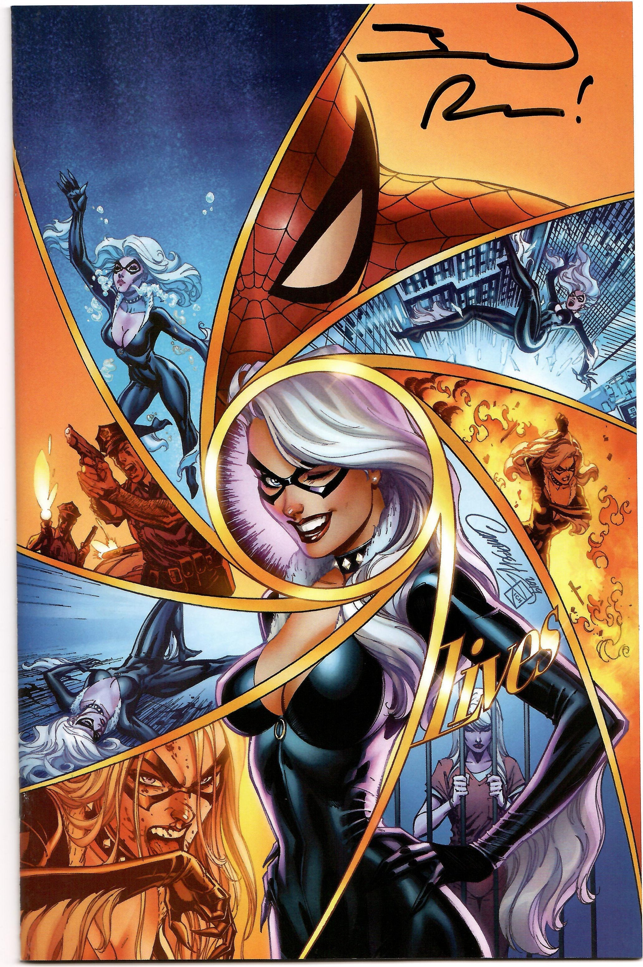 BLACK CAT #5 Marvel 2019 J Scott Campbell Virgin Variant SIGNED Jed MacKay