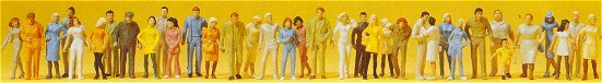 Preiser 14402 HO Scale Crowd of 36 Passers-By -- Standing & Walking